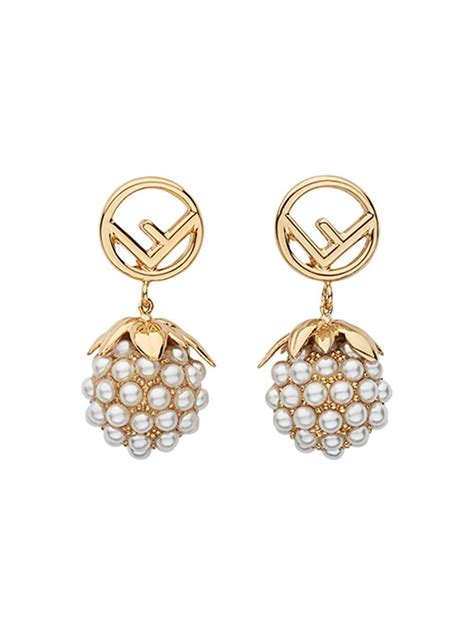 fendi embellished fruit earrings|Earrings .